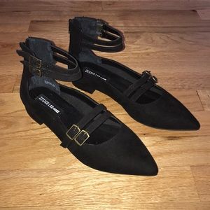 New Without Tags Pointed Toe Ankle Strap Flats